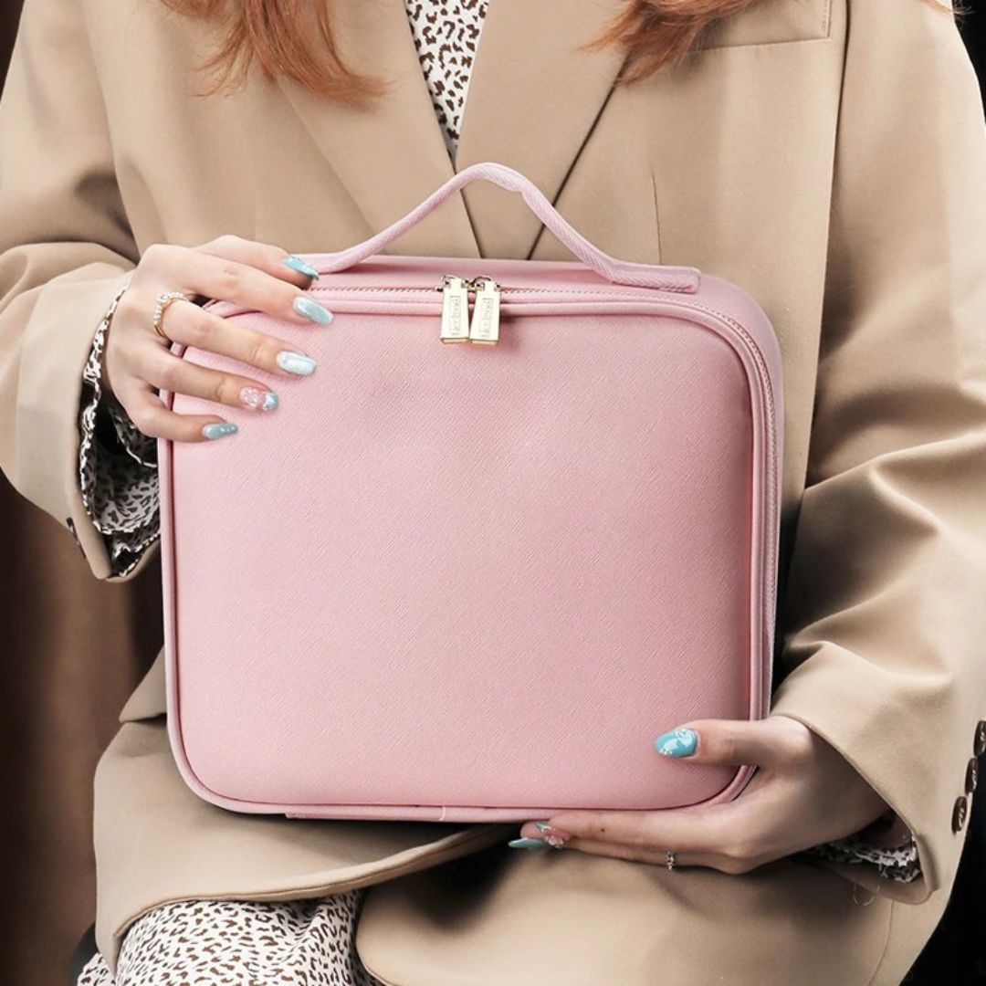 Portable Makeup Bag - LED Mirror