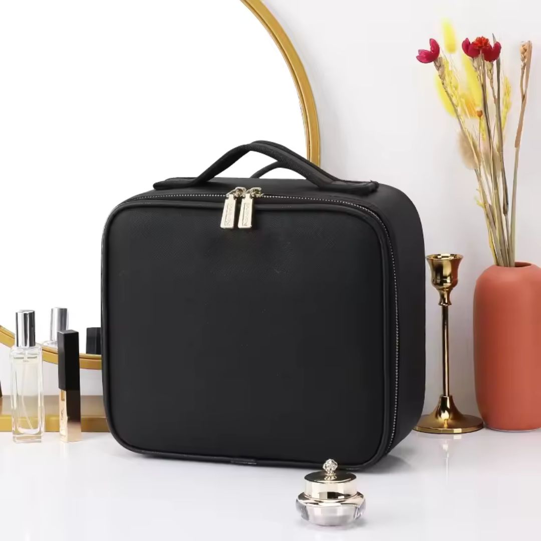 Portable Makeup Bag - LED Mirror