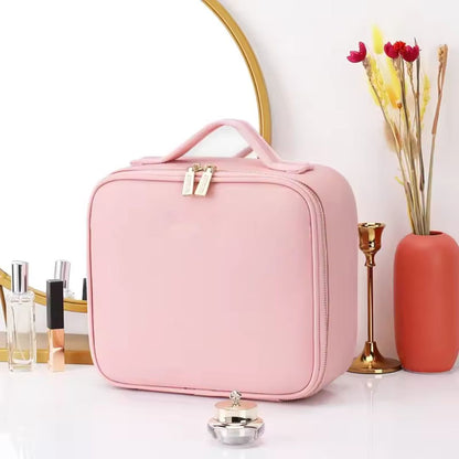 Portable Makeup Bag - LED Mirror
